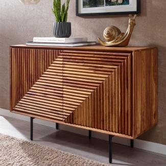 KADIMA DESIGN "Harmony" 3D-Sideboard mit Metalldetails und viel Stauraum, elegantes Wood-Design.