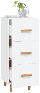 Sideboard Weiß 34,5x34x90 cm Holzwerkstoff [812339]