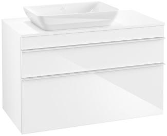 Villeroy & Boch VENTICELLO Waschtischunterschrank 95 cm breit, Weiß, Griff Weiß, für Becken links