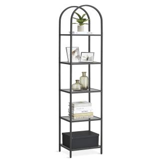 VASAGLE Bücherregal Standregal, 1-tlg, mit 5 Ebenen, Höhe 183,5cm