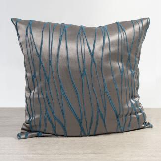 Kissen von Lysel - blau Obella 46x46, reines Polyester Dekokissen