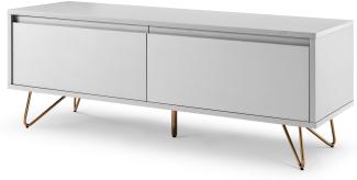 Lowboard Schublade Klappfach matt Sideboard Kommode Fernsehschrank TV Schrank