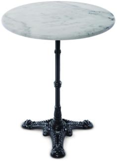 Sit Möbel Bistrotisch, 60 cm rund L = 60 x B = 60 x H = 71 cm Platte weiß, Gestell schwarz