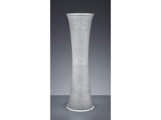 Stehleuchte Lichtsäule aus Stoff GRAVIS rund Zylinder 123cm Ø35cm in Grau