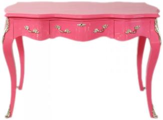 Casa Padrino Barock Schreibtisch Sekretär / Konsole Pink 120 x 60 x H80 cm - Luxus Möbel