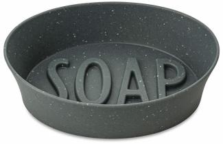 Koziol Seifenschale Soap, Seifenablage, Organic Recycled, Recycled Ash Grey, 1413120