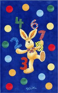 Kinderteppich- FELiX Spiel und Lern Teppich, Spielen mit Zahlen, in Zwei Größen, Teppich 160 x 100 cm