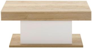 IMV 'Savanna' Couchtisch, Holzwerkstoff in Eiche/weiß, 90 x 64 cm, FSC® zertifiziert