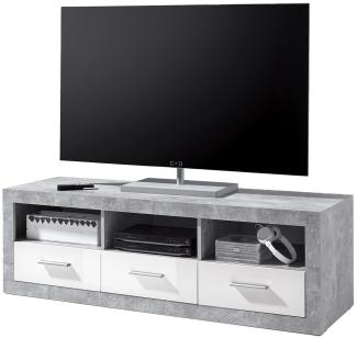 TV-Board >Rio de Janeiro< in Beton - 147x49x45cm (BxHxT)