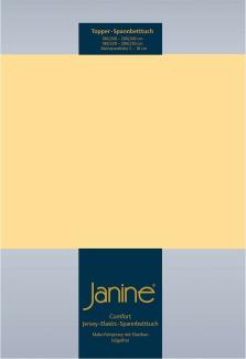 Janine Topper Comfort Jersey Spannbetttuch | 180x200 cm - 200x220 cm | vanille