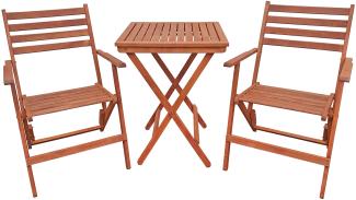 Set Tisch mit 2 Stühlen Gartenstühle 10-210-2T
