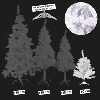 Künstlicher Weihnachtsbaum inkl. Ständer Tannenbaum Christbaum weiß 60cm