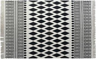 Teppich DKD Home Decor Schwarz Weiß (120 x 180 x 0,7 cm)