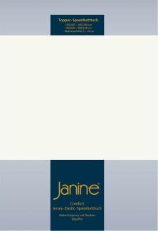 Janine Topper Spannbetttuch TOPPER Elastic-Jersey ecru 5001-09 150x200