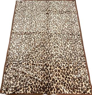 Almina Decke 160x220cm 1 Person Leoparden Muster Tagesdecke Kuscheldecke Wohndecke Fleecedecke Bettdecke Motiv 8