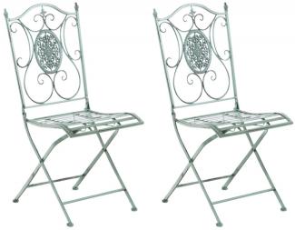2er Set Stühle Sibell (Farbe: antik-grün)