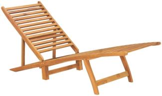 Sonnenliege Massivholz Teak