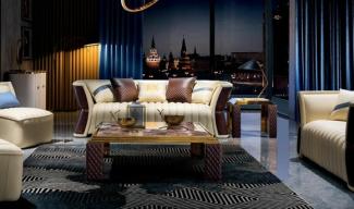 Klassischer Luxus Designer Couchtisch Sofa Wohnzimmer Deko Tisch Beistell