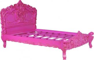 Barock Bett Pure Baroque Pink 160 x 200 cm aus der Luxus Kollektion von Casa Padrino
