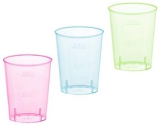 960 Gläser für Schnaps, PS 4 cl Ø 4,2 cm 5,2 cm farbig sortiert