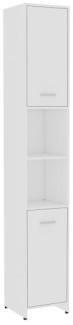 vidaXL Badezimmerschrank Weiß 30x30x183,5 cm Spanplatte [802597]