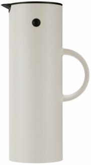 Stelton Isolierkanne EM77, Thermokanne, Kaffeekanne, Kunststoff, Glas, Soft Sand, 1 L, 995
