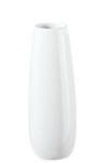 ASA Selection Ease Vase, Raumdekoration, Blumenvase, Keramik, Weiß, H 18 cm, 91030005