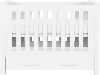 Europe Baby Juno Babybett mit Schublade Weiß 70 x 140 cm Weiß