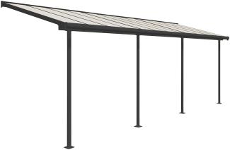 Palram - Canopia Aluminium Terrassenüberdachung Sierra | Anthrazit | 230x671x300 cm
