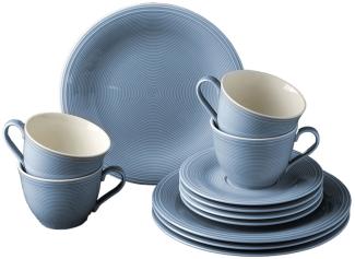 like. by Villeroy & Boch Vorteilset 2 Stück Color Loop Horizon Kaffeeset 12tlg. Premium Porcelain blau 1952809014 und Geschenk + Spende