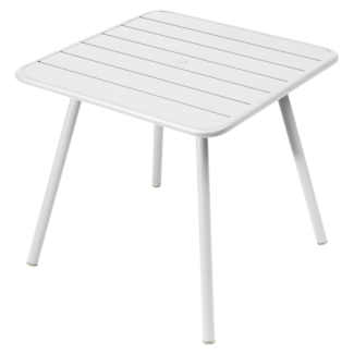 Luxembourg Tisch 80x80 4-Beine Baumwollweiß