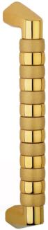 Casa Padrino Luxus Messing Türgriff Set Gold 3,5 x 33,5 cm - Hochwertige Messing Türgriffe - Luxus Accessoires