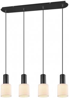 Pendelleuchte Pendellampe Lampe Wailer schwarz matt 4xGU10 Höhe ca. 150 cm