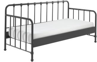 Daybett BRONXX 96,5 x 110 x 206 cm Metall Schwarz Matt