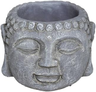 Blumentopf Buddha, Ø 11,5 cm, H: 9 cm, Zement