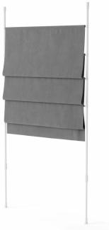 Umbra Raumteiler Anywhere mit Panel, Trennwand, Raumtrenner ohne Bohren, Polyester, Anthrazit, 1017322-149