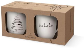 Villeroy & Boch Statement Becher mit Henkel "XMAS Set Baum" 2tlg.