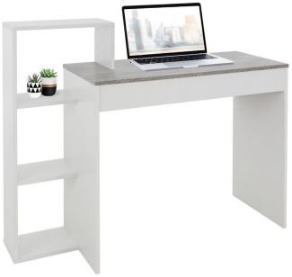 ML-DESIGN Schreibtisch Arbeitstisch mit Regal 3 Einlegeböden 2in1 System für Arbeitszimmer (Komplett-Set), Bürotisch Computertisch PC Tisch Laptoptisch Ablage Regal Homeoffice