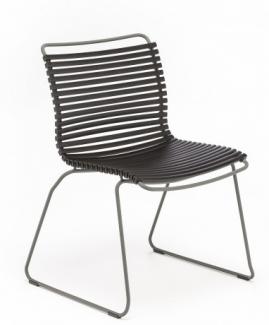 Outdoor Stuhl Click ohne Armlehne schwarz