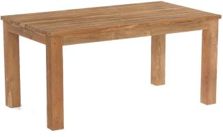 Sonnenpartner Gartentisch Charleston 160x90 cm Teakholz Old Teak Tisch Esstisch