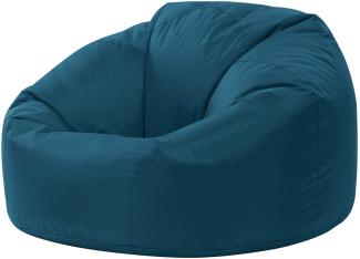 Bean Bag Bazaar Klassischer Sitzsack, Blaugrün, Sitzsack für Erwachsene Groß, Sitzsack mit Füllung, Indoor Outdoor Sitzkissen Wasserabweisend