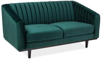 Casa Padrino Luxus Sofa 150 x 85 x H. 78 cm - Wohnzimmer Sofa mit edlem Samtstoff - Wohnzimmer Möbel