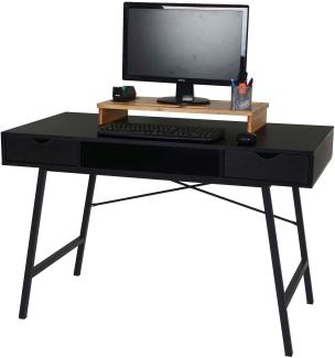 Schreibtisch HWC-E92, Bürotisch Computertisch, 3D-Struktur 120x60xcm ~ schwarz