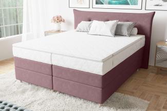 99rooms Amur Boxspringbett 160x200 cm Velours SORO Pastellrosa Taschen-Federung