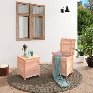 Outdoor-Kissenbox 50x50x56 cm Massivholz Tanne