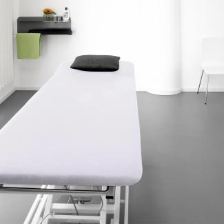 Traumschlaf Frottee Stretch Massageliegenbezug Therapieliegenbezug | 80x195 cm | weiss