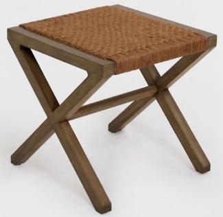 Casa Padrino Luxus Beistelltisch Braun 50 x 50 x H. 50 cm - Massivholz Tisch - Wohnzimmer Möbel - Luxus Qualität