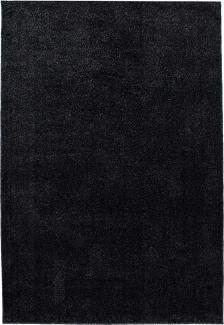 Kurzflor Teppich Alberto Läufer - 80x250 cm - Anthrazit