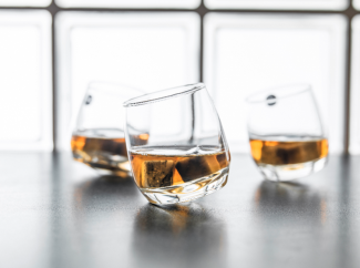 6 x Bar Rocking Whisky Glas Whiskey Trinkglas Gläser - runder Boden 200 ml