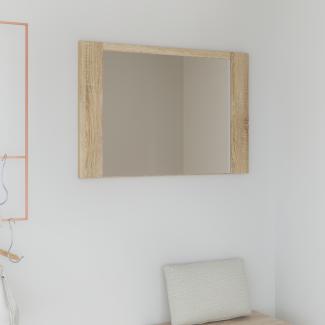 FORTE Calpe Spiegel, Holzwerkstoff, Beige, 99,3 x 66 x 1,8 cm